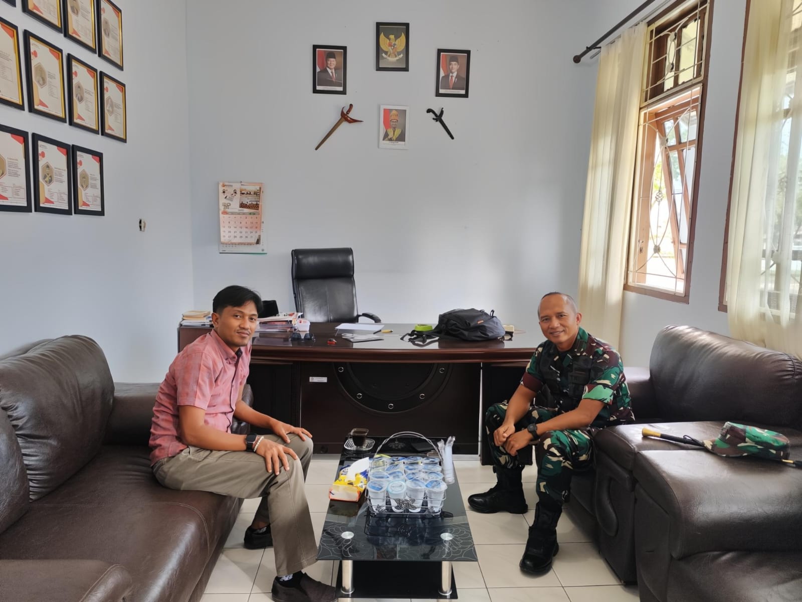 Kunjungan Dandim 0109 Aceh Singkil ke Bawaslu Aceh Singkil 
