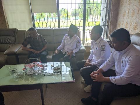 Silaturahmi dengan Ketua DPRK Aceh Singkil