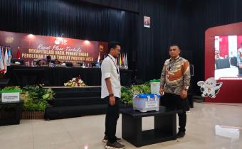Rapat pleno terbuka rekapitulasi hasil penghitungan suara tingkat provinsi