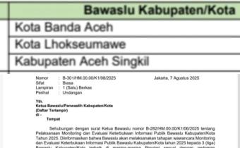 Undangan wawancara monitoring ppid