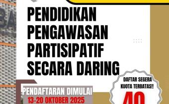 Buka Pendaftaran Pengawasan Partisipatif